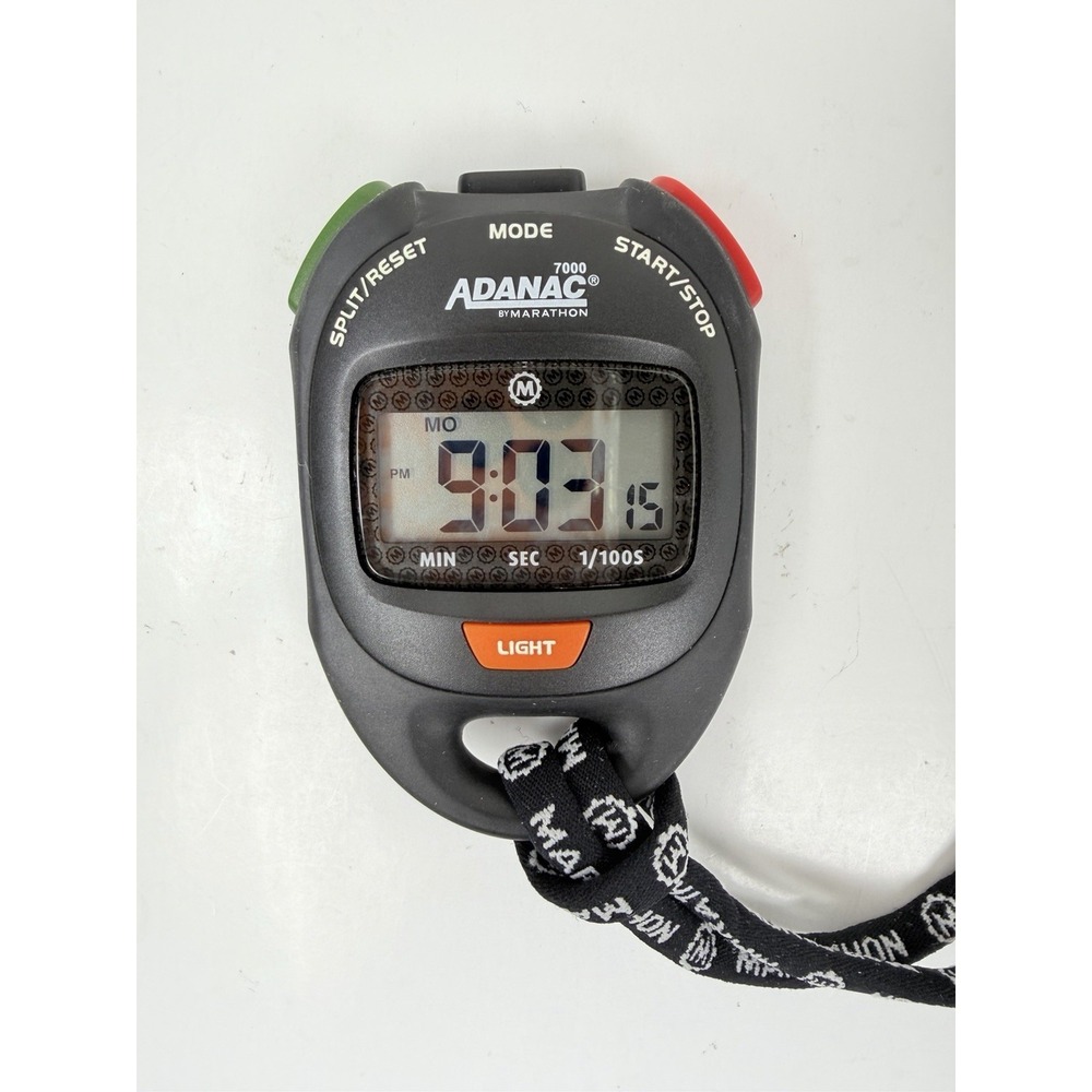 Marathon Adanac 7000 Professional Stopwatch Backlit Water Resistant